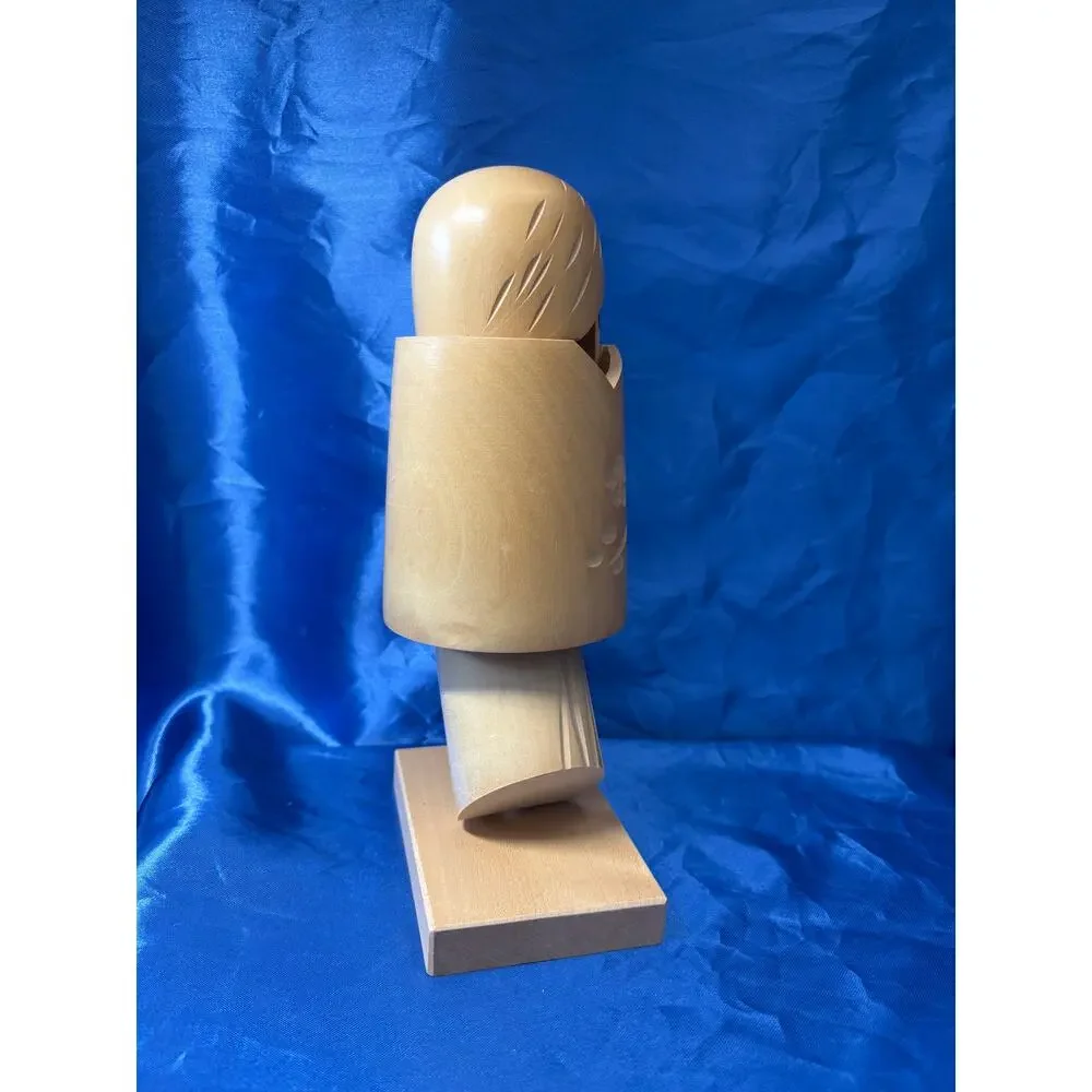Vintage Wooden Japanese Sosaku Kokeshi Doll by Miyashita Hajime